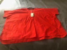 Cos red short sleeved shirt, new with tags, size m picture