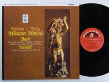 BACH/ VIVALDI Double Concerto Violins MILSTEIN/ MORINI - COLUMBIA LP VG++ C500 picture