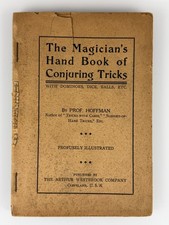 RARE 1909 Antique Magic Book Magician's Hand Book of Conjuring Tricks Hoffmann picture