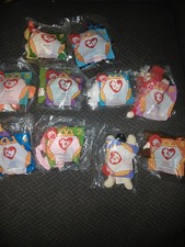 Vintage 1997 McDonald's Ty Teenie Beanie Babies COMPLETE Set of 10 NIP Sealed picture