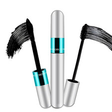 2 Pack 2 in 1 5X Longer Washable Mascara, Waterproof Lash Cosmetics Natural picture