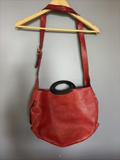MARNI Balloon Hobo Purse Tote Shoulder Bag Made in Italy Red picture