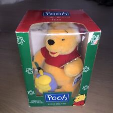 NEW~Telco Winnie the Pooh Animated 10” Christmas Display Figure Stuffed Animal picture