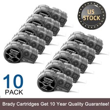 10PK For Brady BMP21-PLUS M21-750-499 Nylon Cloth Label Cartridge White 3/4
