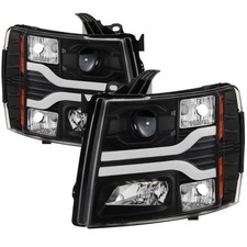Spyder Chevy Silverado 1500 07-13 Version 3 Projector Headlights - Black PRO-YD- picture