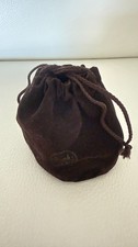 Hermes Paris Brown Velvet Jewelry Pouch Drawstring Dust Bag Small Accessory picture