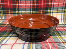 Vintage Burmese Red Lacquer Bowl With Signature picture