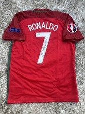 Cristiano Ronaldo signed Portugal euro winners 2016 jersey, Beckett COA picture