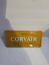Vintage 1960 CORVAIR  By Chevrolet Showroom Plate Very Rare picture