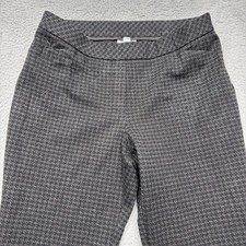 J Jill Pants Womens Medium Gray Ponte Knit Slim Leg Pull On Office 30x27 picture