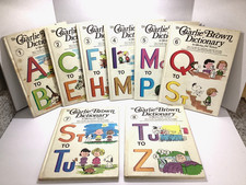 VINTAGE CHARLIE BROWN DICTIONARY A-Z BOOKS 1st PRINT Charles Schulz V1 HC 1973 picture