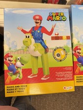 Disguise Mario and Yoshi Inflatable Child Costume 6 y/o and up Kids Fan Included picture