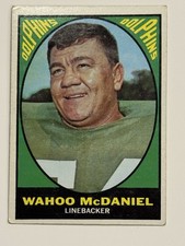 Topps 1967 Topps Wahoo McDaniel #82 Rookie Base Miami Dolphins NFL Card picture