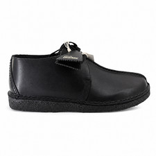 Clarks Originals Desert Trek Men's Black Smooth Shoes 26181135 picture