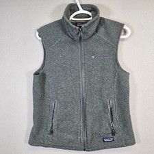 Patagonia Synchilla Fleece Vest Women's Medium Grey Athenahealth Embroidered picture