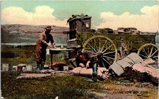 Cowboy Cook Chuck Wagon Ranching Series Antique Postcard Galena Kansas c1910s picture