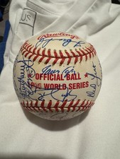 1996 Atlanta Braves Team Autographed Official World Series Baseball 37 Auto Full picture