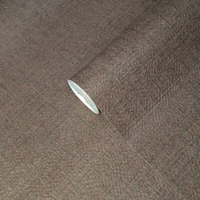 Contemporary Modern copper bronze gray metallic faux fabric textured Wallpaper picture