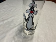 VINTAGE ORIGINAL SYLVESTER THE CAT 1973 PEPSI LOONEY TUNES TUMBLER GLASS  picture