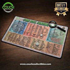 NEW Coin Roll Hunting Mat -Penny, Nickel, Dime, Quarter, Half Dollar Coin Sorter picture