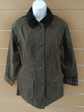 Barbour Beadnell Wax Cotton Women's Jacket Olive  US 2 (NWI/ No Pin) picture
