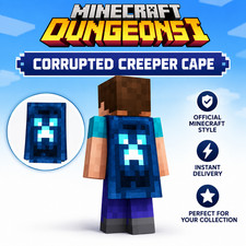 Minecraft(Dungeons II) Corrupted Creeper Cape Code 🔥 INSTANT DELIVERY 🔥 picture