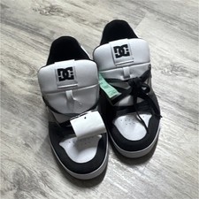 DC Shoes Pure Black/White Low-Top Skateboarding Shoes Men's US 9 M  picture