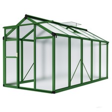 Garvee 6'x10' Walk-in Greenhouse w/ Vented Roof Lockable Door Windproof Aluminum picture