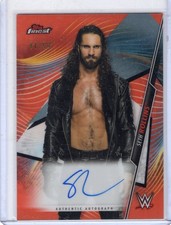 2020 Topps WWE Finest Auto SETH ROLLINS 44/50 Orange Refractor AUTOGRAPH picture