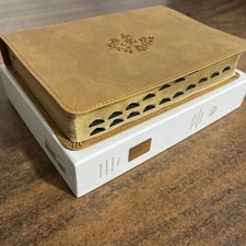 ESV Large Print Personal Size Bible Thumb Indexed - Nubuck Caramel TruTone picture