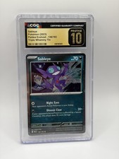 Sableye 136/193 Cosmos Holo - Pokémon Paldea Evolved CGC 10 PRISTINE  picture