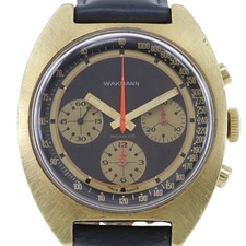 WAKMANN INCABLOC Watches blackDial Stainless Steel/leather Hand Winding Ch... picture