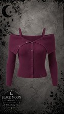 Killstar Dusk Empress Knit Top Purple XL picture