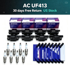 8x AC OEM UF413 Ignition Coils & 41-110 Spark Plugs & 9748UU Wires For Chevrole picture
