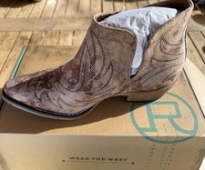 ROPER WOMEN'S AVA VINTAGE WESTERN BOOTIES - SNIP TOE Size 8.5 picture