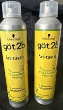 2x got2b fat-tastic Thickening Hairspray Instant Collagen Infusion 9 oz each New picture