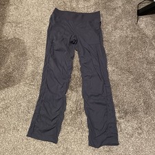 LULULEMON Womens Sz 10 Tall Quick Step Pants Coal Gray Studio Stretch EUC picture