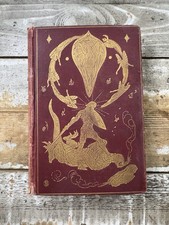 1903 Antique Fantasy Book “The Crimson Fairy Book” Andrew Lang, Illustrated picture
