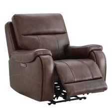 CHITA Large Power Zero Gravity Recliner Chair, Genuine Leather w/Cupholders picture