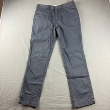 Iron and Resin Pants Men's 32x32 Blue Workwear Union Utility Canvas Collar Slim picture