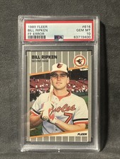 1989 Fleer Bill Ripken #616 FF Error 🔥🔥PSA 10🔥🔥GEM MINT Baltimore Orioles picture