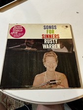 Rusty Warren - Songs For Sinners - 1959 - Jubilee JGM 2024 Vinyl Record picture