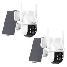 2PCS ieGeek Outdoor Solar Security Camera 360° Wireless Home WiFi Battery CCTV picture