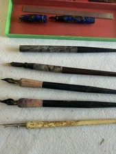 Bundled set of Vintage Calligraphy Pens Collection With Nibs picture