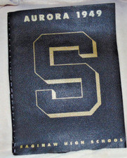 Vintage 1949 AURORA Saginaw  MI High School Year Book Softcover Ring Bound OLD picture