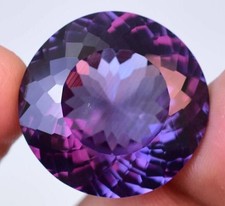 Natural 39.25 Ct Round Shape Bi-Color Sapphire Certified Flawless Loose Gemstone picture