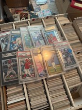 Huge Baseball Sports Card Collection Lot of 75+ Mem+Numbered+Griffey+Judge+READ picture