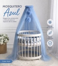 Blue Canopy for baby crib, decoration for baby room picture