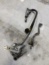 2006 02-25 YZ85 YZ 85 Rear Brake Caliper Bracket Master Cylinder Hose Brakes picture