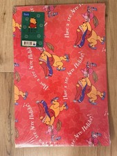 VTG 1998 Disney Winnie The Pooh Piglet Christmas Gift Wrapping Box Robe Box NOS picture